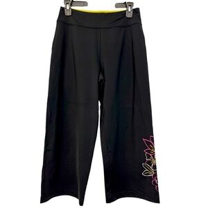 Soma Wide Leg Lounge Drawcord Crop Women’s Black Pants, Size S, EUC